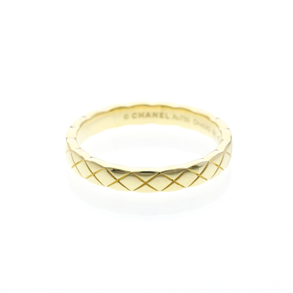 Chanel Coco Crush Ring Mini Model Yellow Gold (18K) Fashion No Stone Band Rin...